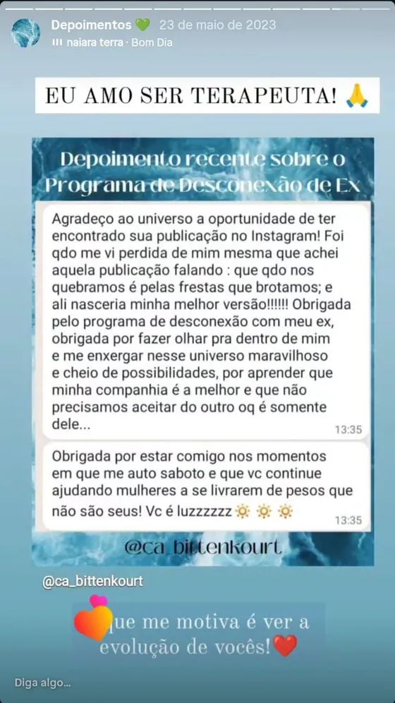 Depoimento sobre o Programa de Desconexão de Ex